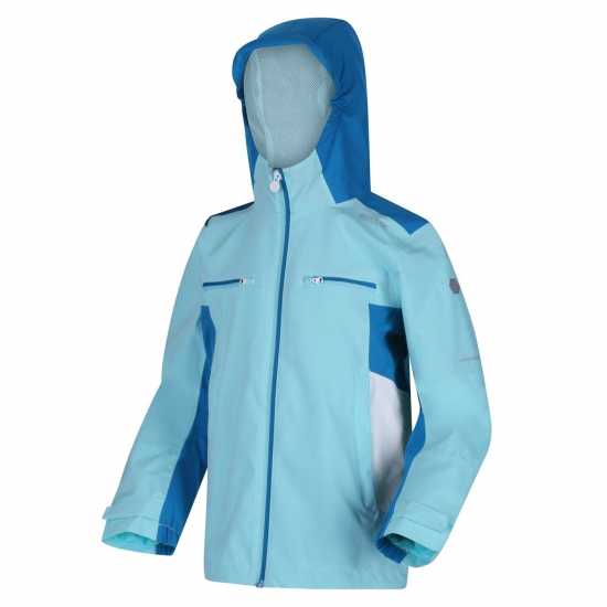 Непромокаемо Яке Regatta Junior Highton Ii Waterproof Jacket Anorak Unisex Kids ХладноAq/BlAst Детски якета и палта