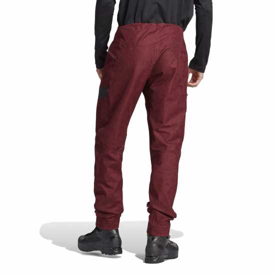 Adidas Мъжки Панталон Terrex Techrock Trousers Mens Сянка Червено Мъжко водонепромокаемо облекло