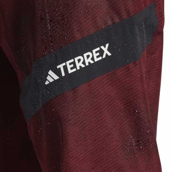 Adidas Мъжки Панталон Terrex Techrock Trousers Mens Сянка Червено Мъжко водонепромокаемо облекло