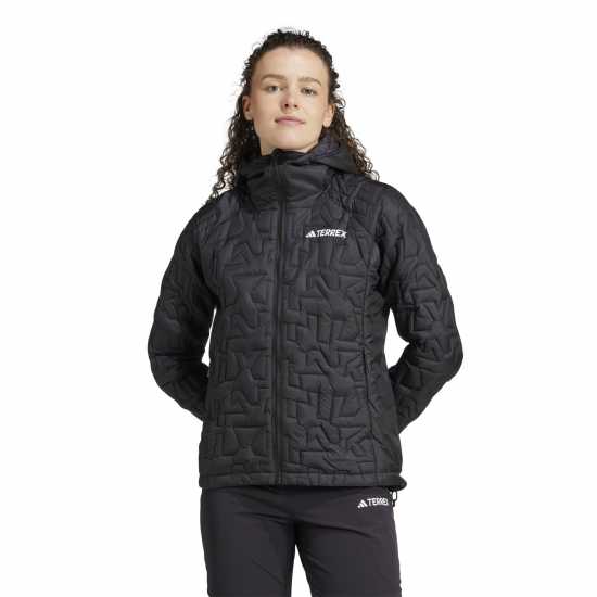 Adidas Дамско Яке С Качулка Terrex Xperior Primaloft Loose Fill Insulated Hooded Jacket Womens Черно Дамски грейки