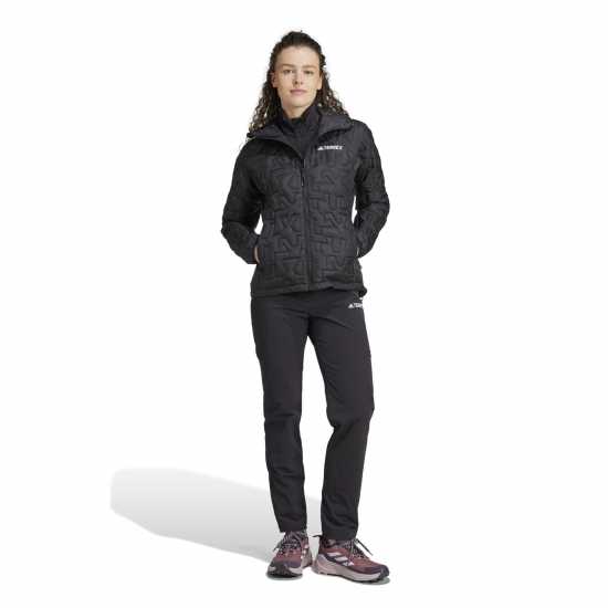 Adidas Дамско Яке С Качулка Terrex Xperior Primaloft Loose Fill Insulated Hooded Jacket Womens Черно Дамски грейки