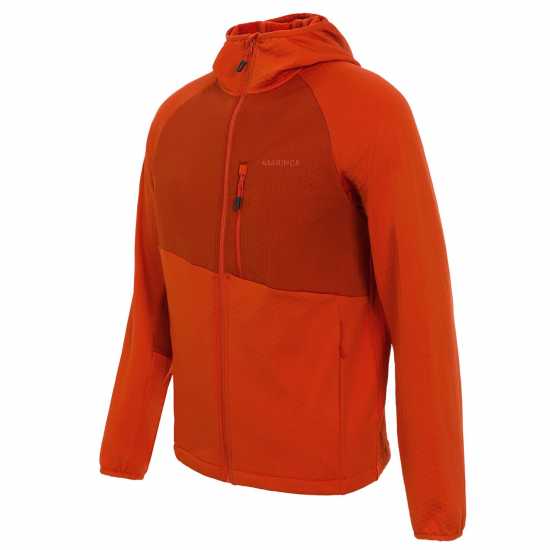 Karrimor Мъжко Яке Grid Fleece Hood Jacket Mens Оранжево Мъжки полар