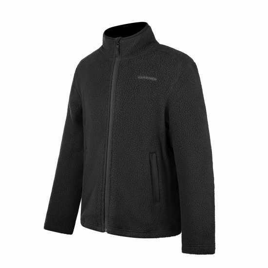 Karrimor Fleece Zip-Up Top Mens Черно Мъжки полар