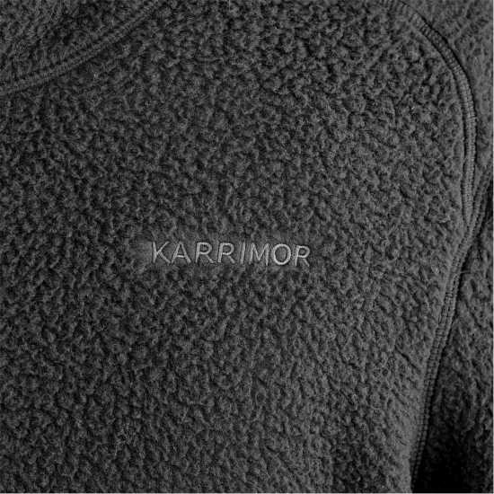 Karrimor Fleece Zip-Up Top Mens Черно Мъжки полар