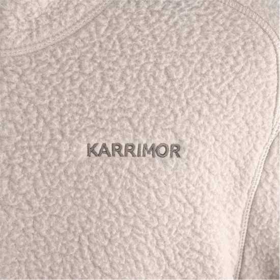 Karrimor Fleece Zip-Up Top Mens Бежово Мъжки полар