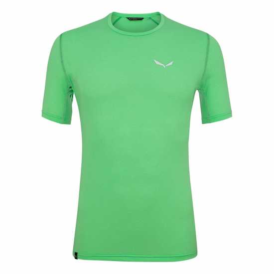 Salewa Ped3 Dry Tee Sn99 Флуо зелено Мъжки ризи