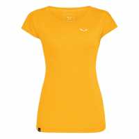 Salewa Puez Dry Tee Ld99 Златна меланж 