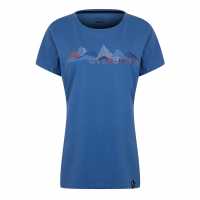 La Sportiva Дамска Тениска Peaks T Shirt Ladies Кралски Катерене