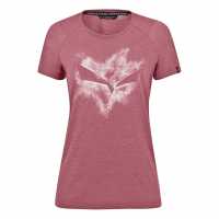 Salewa Pure Chlk Tee Ld99 Маувмуд Дамски тениски и фланелки