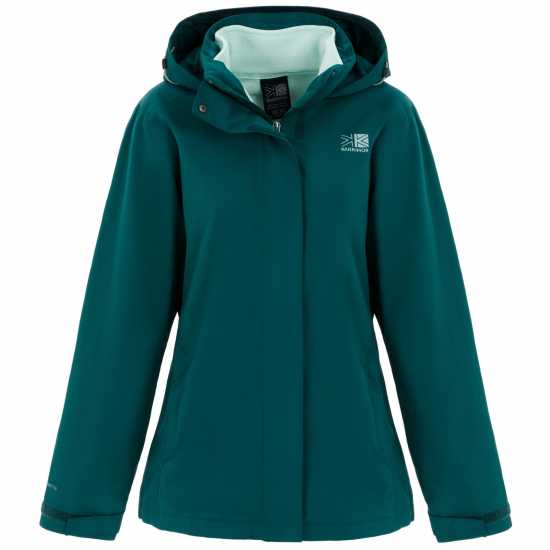 Дамско Яке Karrimor 3 In 1 Weathertite Jacket Ladies Синьо-зелено Дамски грейки