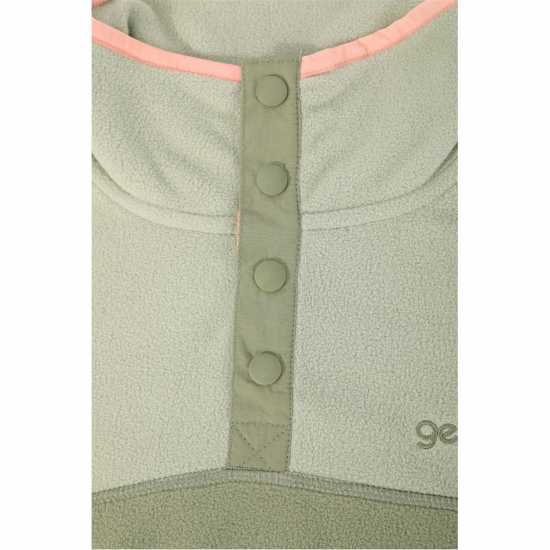 Gelert Дамско Яке Snap Fleece Jacket Womens Салвия/Праскова Дамски полар