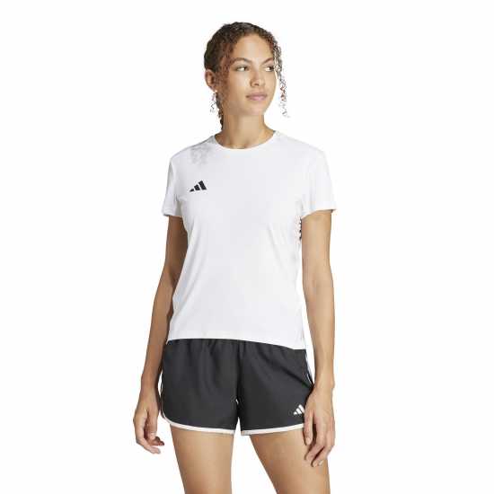 Adidas Adizero Running T-Shirt Womens Бяло Атлетика