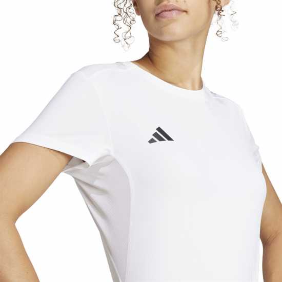 Adidas Adizero Running T-Shirt Womens Бяло Атлетика