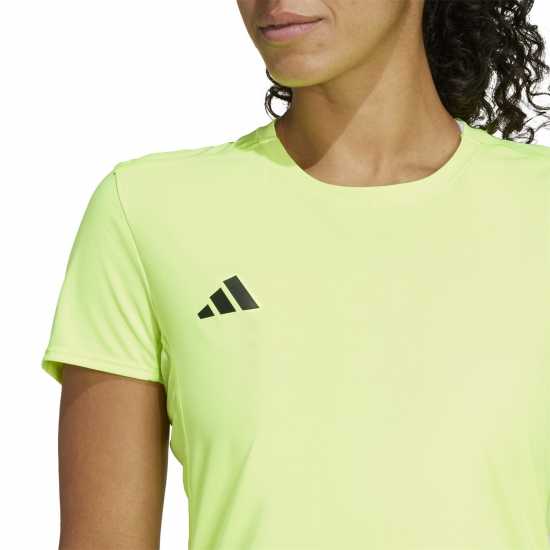 Adidas Adizero Running T-Shirt Womens Ясно Лимон Атлетика