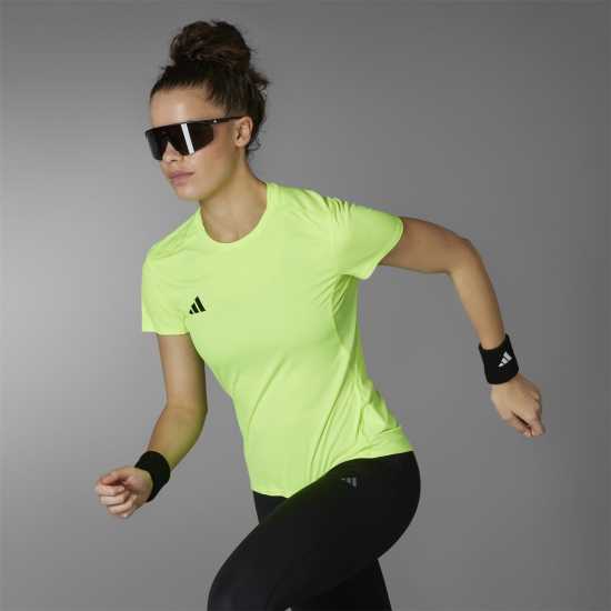 Adidas Adizero Running T-Shirt Womens Ясно Лимон Атлетика