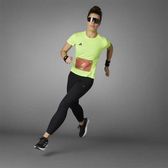 Adidas Adizero Running T-Shirt Womens Ясно Лимон Атлетика