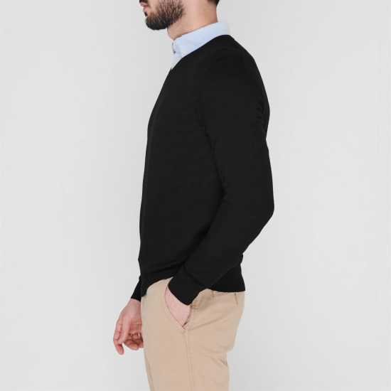 Howick Merino V Neck Jumper Черно 