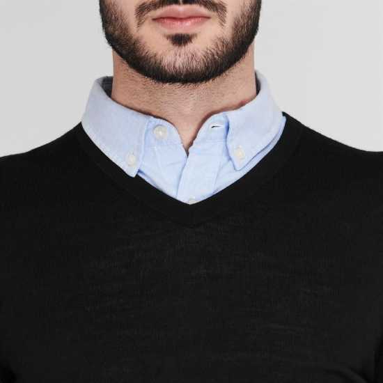 Howick Merino V Neck Jumper Черно 