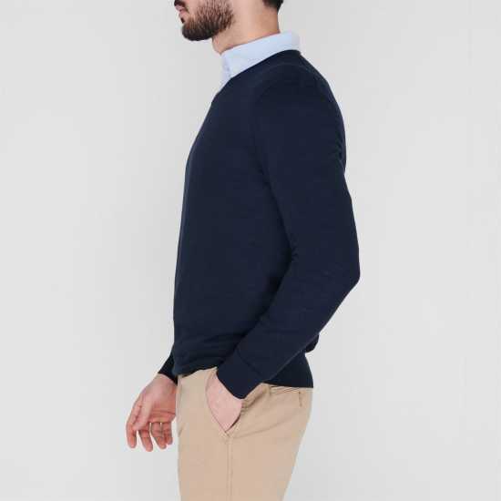 Howick Merino V Neck Jumper Морска синьо 