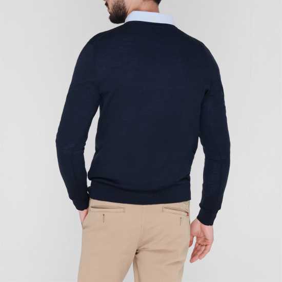 Howick Merino V Neck Jumper Морска синьо 