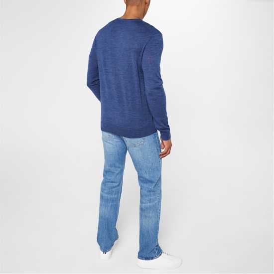 Howick Merino V Neck Jumper Деним 