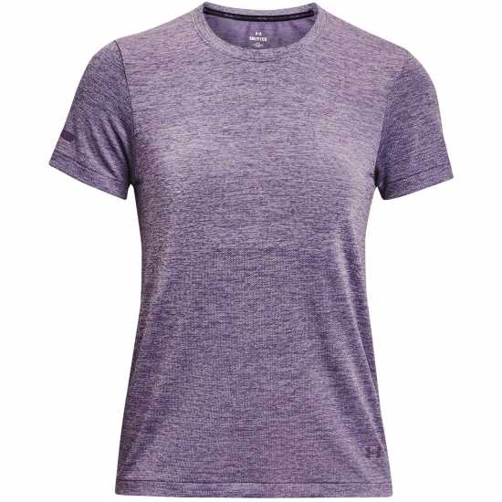 Under Armour Дамско Горнище За Бягане Armour Ua Seamless Stride Ss Running Top Womens Лилаво Атлетика