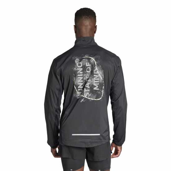 Adidas Мъжко Яке За Бягане Ult Print Jkt Running Jacket Mens  Атлетика