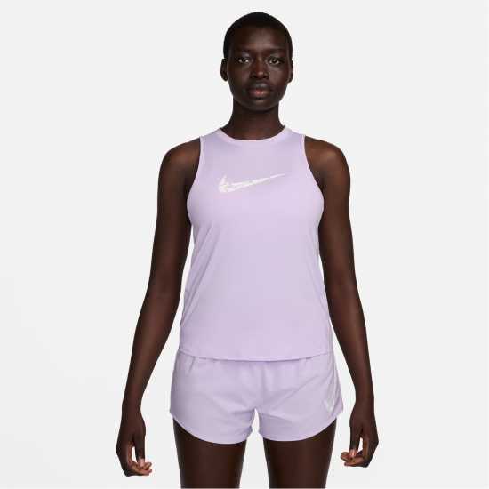 One Swoosh Women's Dri-fit Running Tank Top Lilac Bloom Атлетика