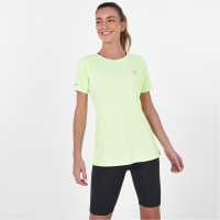 Дамска Тениска Karrimor Short Sleeve Polyester T Shirt Ladies Zesty Green Атлетика