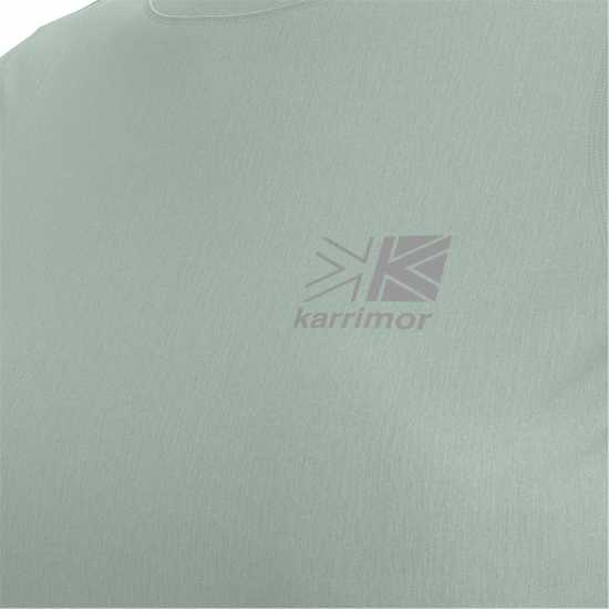 Дамска Тениска Karrimor Short Sleeve Polyester T Shirt Ladies Ледено зелено Атлетика