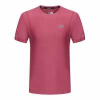 Дамска Тениска Karrimor Short Sleeve Polyester T Shirt Ladies Розово лилаво Атлетика