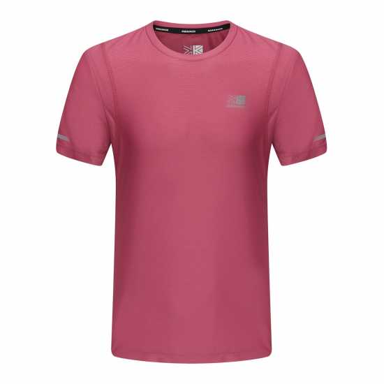 Дамска Тениска Karrimor Short Sleeve Polyester T Shirt Ladies Розово лилаво Атлетика