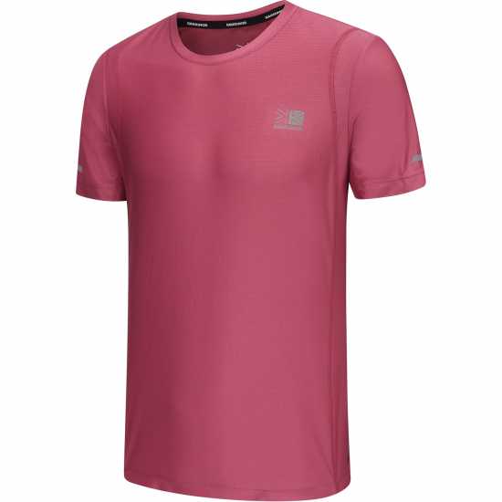 Дамска Тениска Karrimor Short Sleeve Polyester T Shirt Ladies Розово лилаво Атлетика