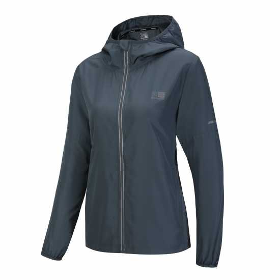 Karrimor Дамско Яке Funnel Neck Run Jacket Womens Бурно синьо Дамски грейки