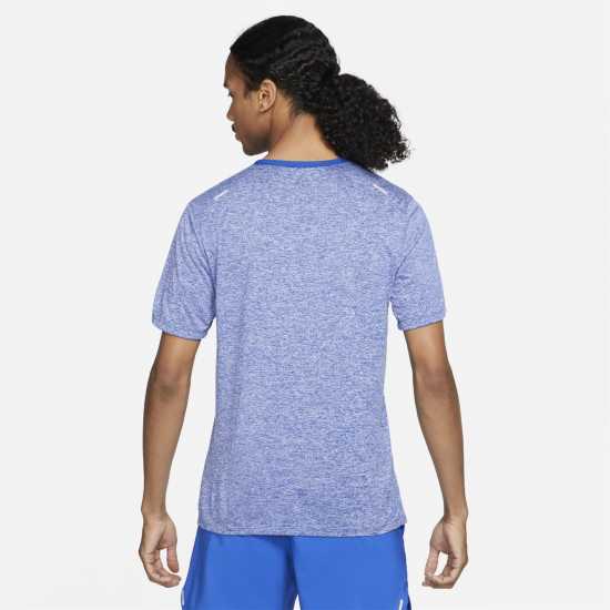 Nike Dri-FIT Rise 365 Men's Short-Sleeve Running Top Game Royal Мъжки ризи