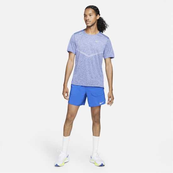 Nike Dri-FIT Rise 365 Men's Short-Sleeve Running Top Game Royal Мъжки ризи