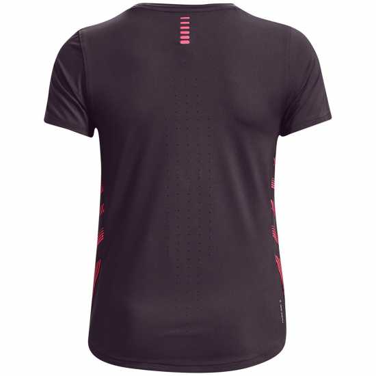 Under Armour Дамско Горнище За Бягане Armour Ua Iso-Chill Laser Tee Ii Running Top Womens Тукс пурпурен Атлетика