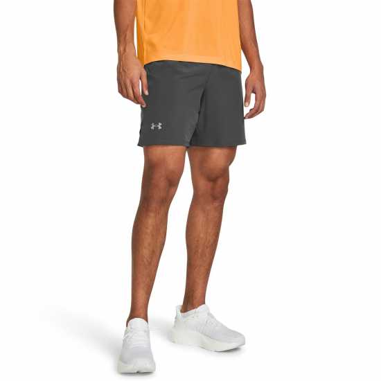 Under Armour Launch Elite 7'' Shorts Mens Черно/Отразяване Атлетика