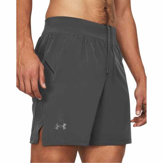 Under Armour Launch Elite 7'' Shorts Mens Черно/Отразяване Атлетика