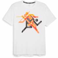 Puma Мъжко Горнище За Бягане Run Faster Icons Graphic Tee Running Top Mens  Атлетика