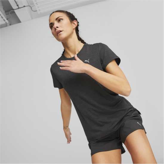 Puma Дамско Горнище За Бягане Run Favorite Heather Ss Tee W Running Top Womens  Атлетика