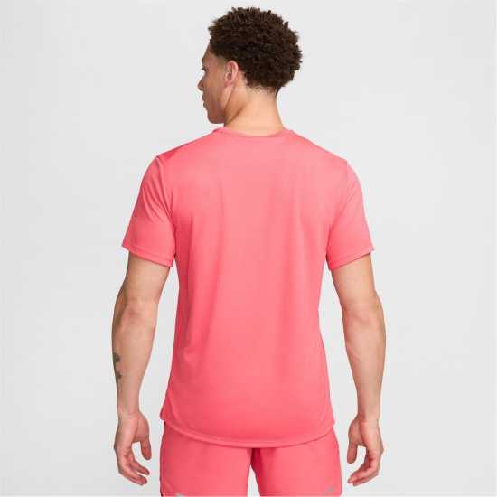 Nike Мъжко Горнище За Бягане Drifit Miler Running Top Mens Aster Pink Атлетика