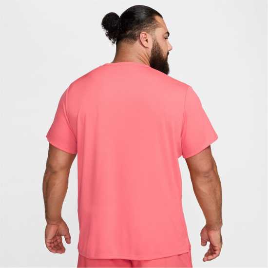 Nike Мъжко Горнище За Бягане Drifit Miler Running Top Mens Aster Pink Атлетика