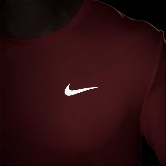 Nike Мъжко Горнище За Бягане Drifit Miler Running Top Mens Див манго Мъжко облекло за едри хора