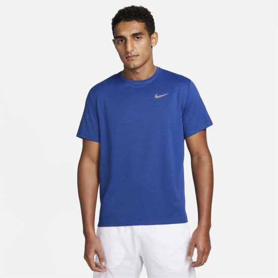 Nike Мъжко Горнище За Бягане Drifit Miler Running Top Mens Игра Роял Мъжко облекло за едри хора