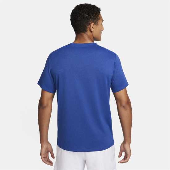 Nike Мъжко Горнище За Бягане Drifit Miler Running Top Mens Игра Роял Мъжко облекло за едри хора