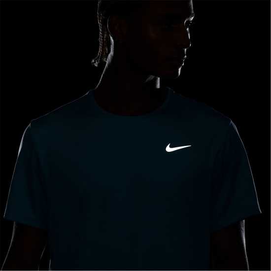 Nike Мъжко Горнище За Бягане Drifit Miler Running Top Mens Деним Турк Атлетика