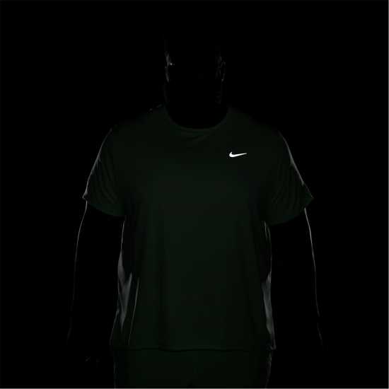 Nike Мъжко Горнище За Бягане Drifit Miler Running Top Mens Vapor Green Мъжко облекло за едри хора