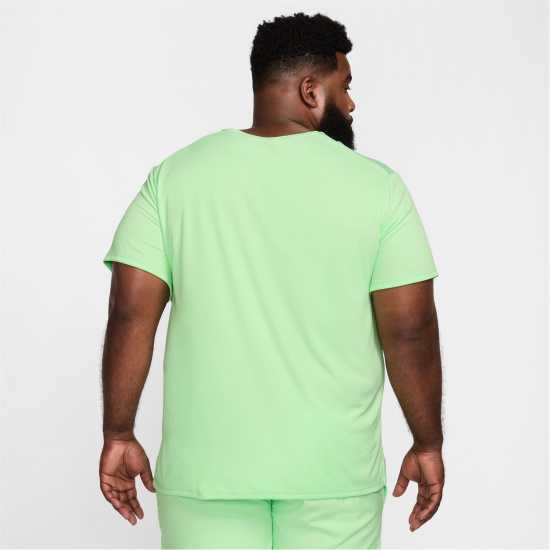 Nike Мъжко Горнище За Бягане Drifit Miler Running Top Mens Vapor Green Мъжко облекло за едри хора