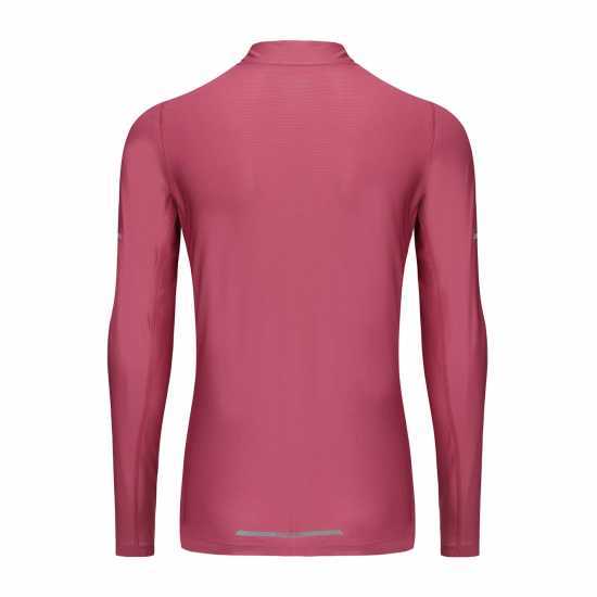 Дамско Горнище С Цип Karrimor Longsleeve Quarter Zip Top Ladies Розово лилаво Дамски горнища с цип